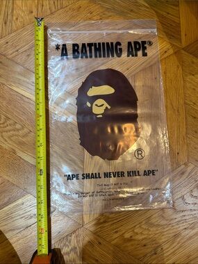 Authentic Bape A Bathing Ape clear bag